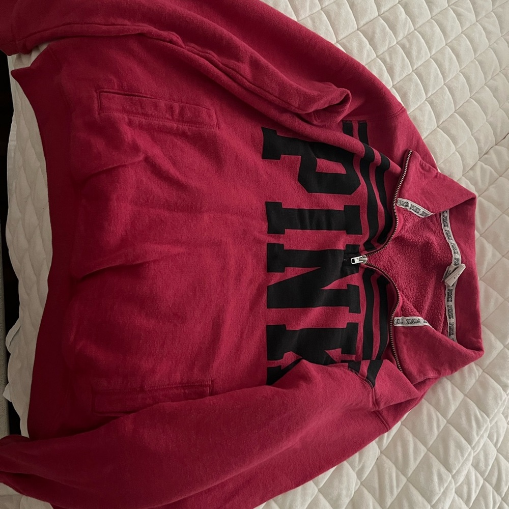 Victoria’s Secret Pink Quarter-Zip Pullover-vintage